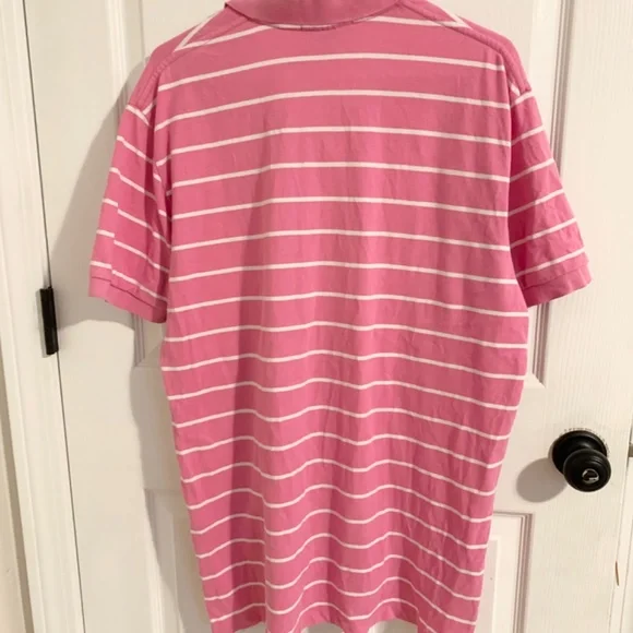 Polo by Ralph Lauren men’s pink stripe shirt, size L - Picture 2 of 5
